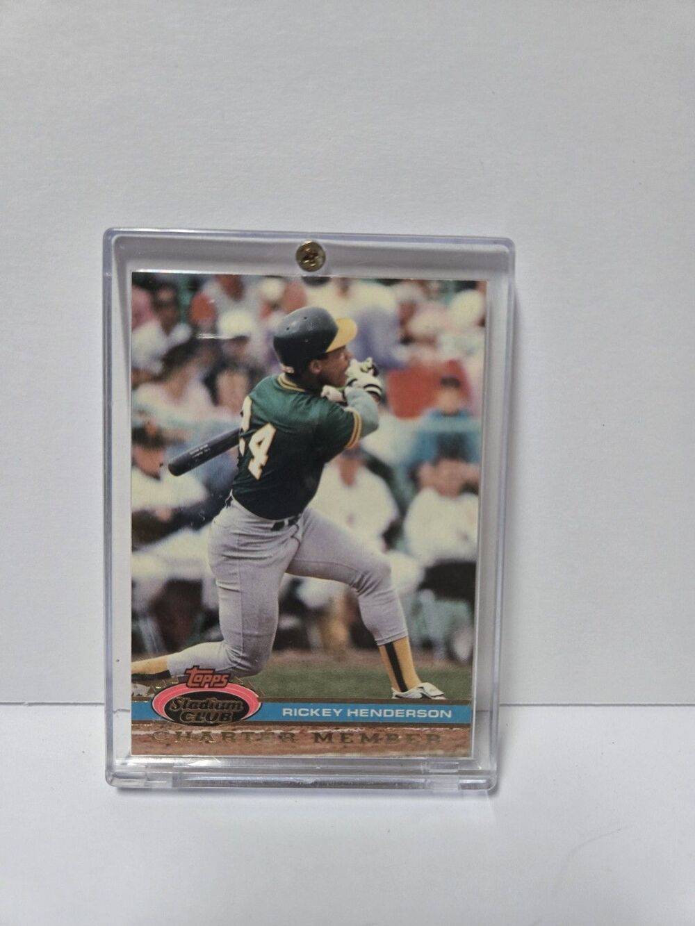 1991 Stadium Club Charter Member Baseball # Rickey Henderson